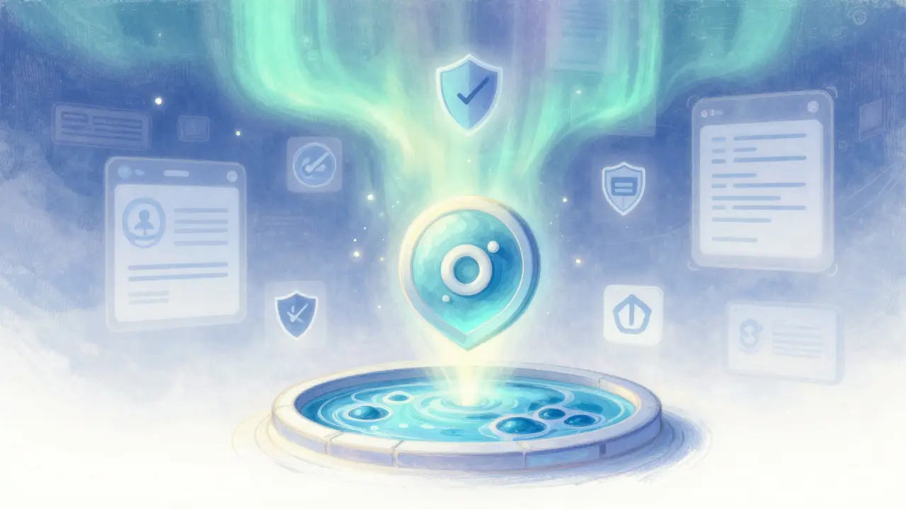 An osToken transforms into osETH under a glowing aurora, symbolizing the upcoming V3 upgrade.