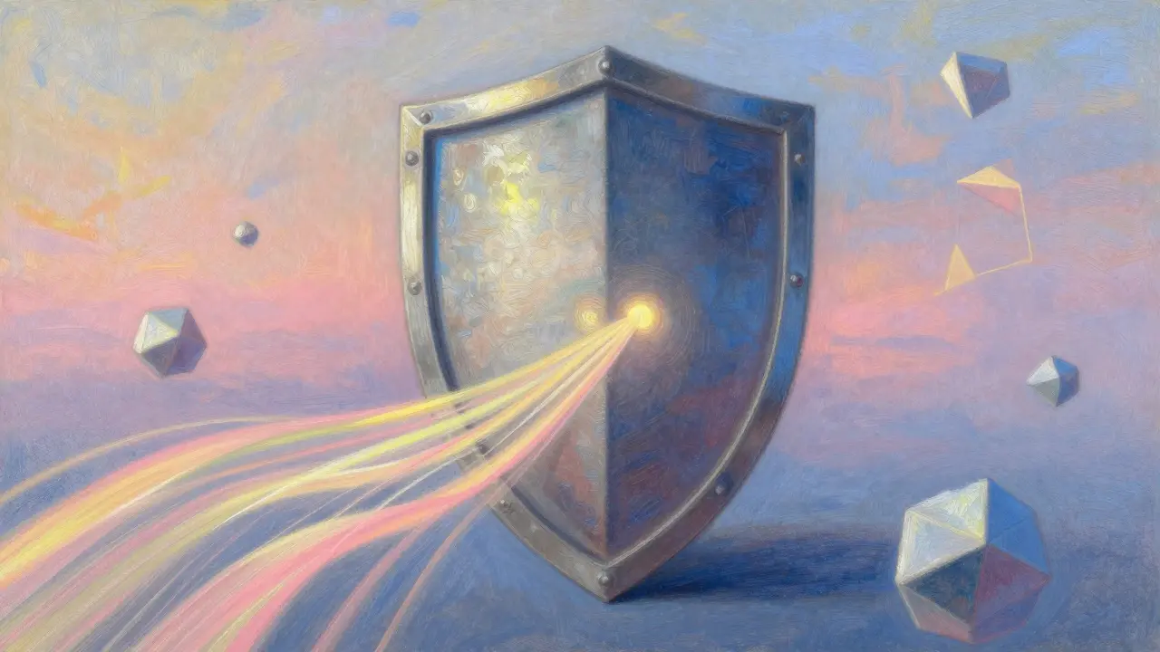 Security shield protecting data streams from quantum particles