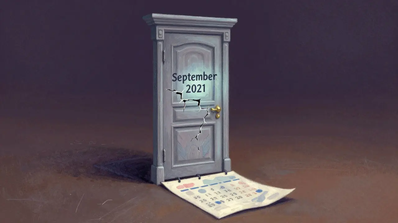 Pastel illustration of a closed door symbolizing an ended crypto airdrop