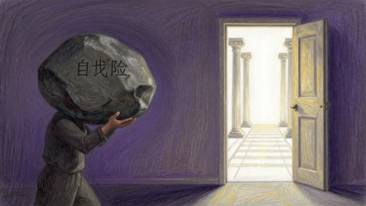Symbolic pastel drawing of shift from crypto ban to regulation