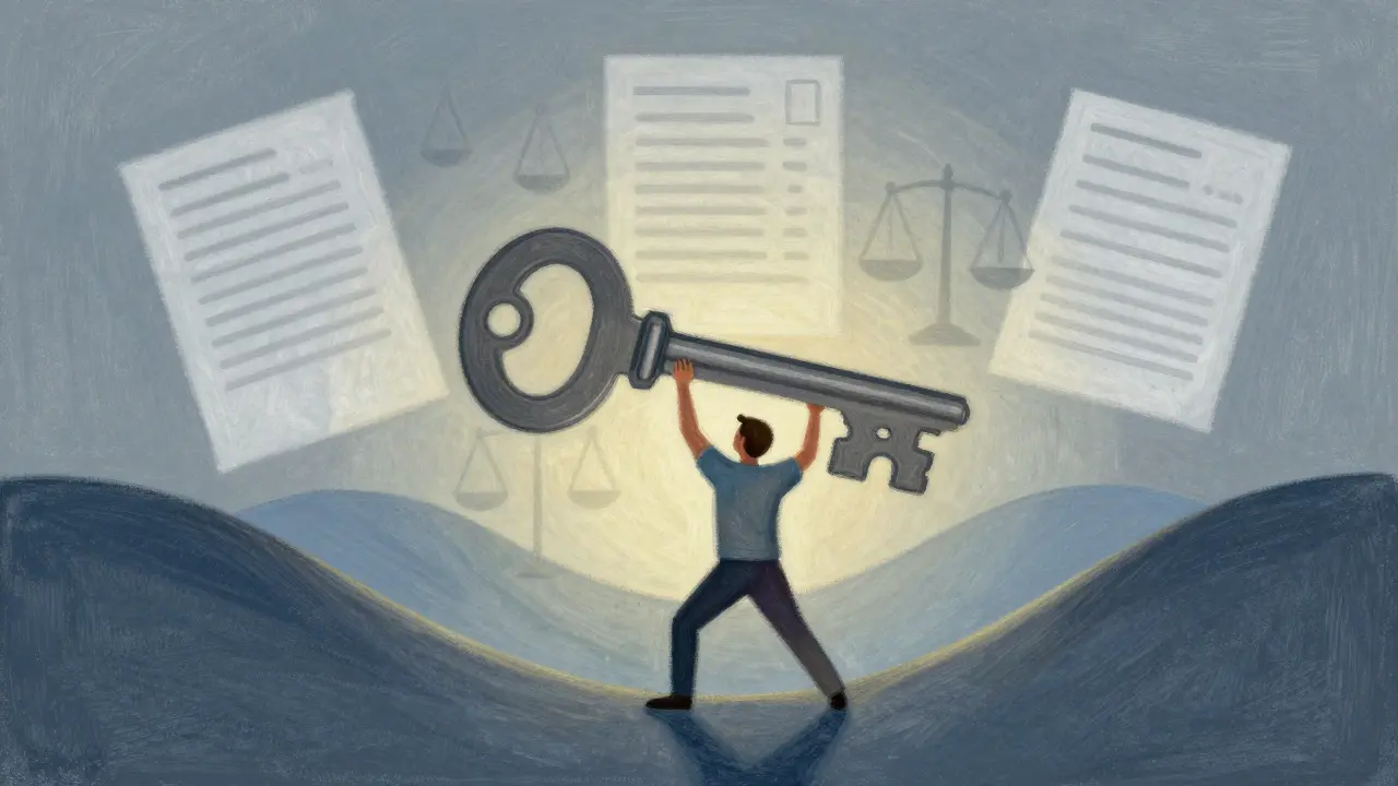 Pastel illustration of a person lifting a heavy key amidst rising cost waves