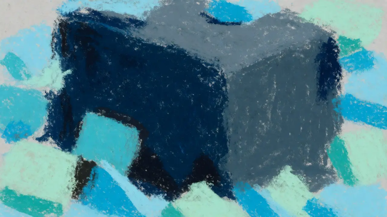 Abstract pastel depiction of large treasury reserves surrounding smaller liquidity buffers.